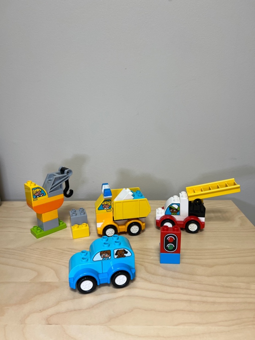 LEGO DUPLO Town Playset - Car and Construction Vehicles Set for Kids